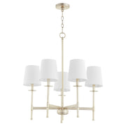 Quorum - 624-5-60 - Five Light Chandelier - Belshaw - Aged Silver Leaf