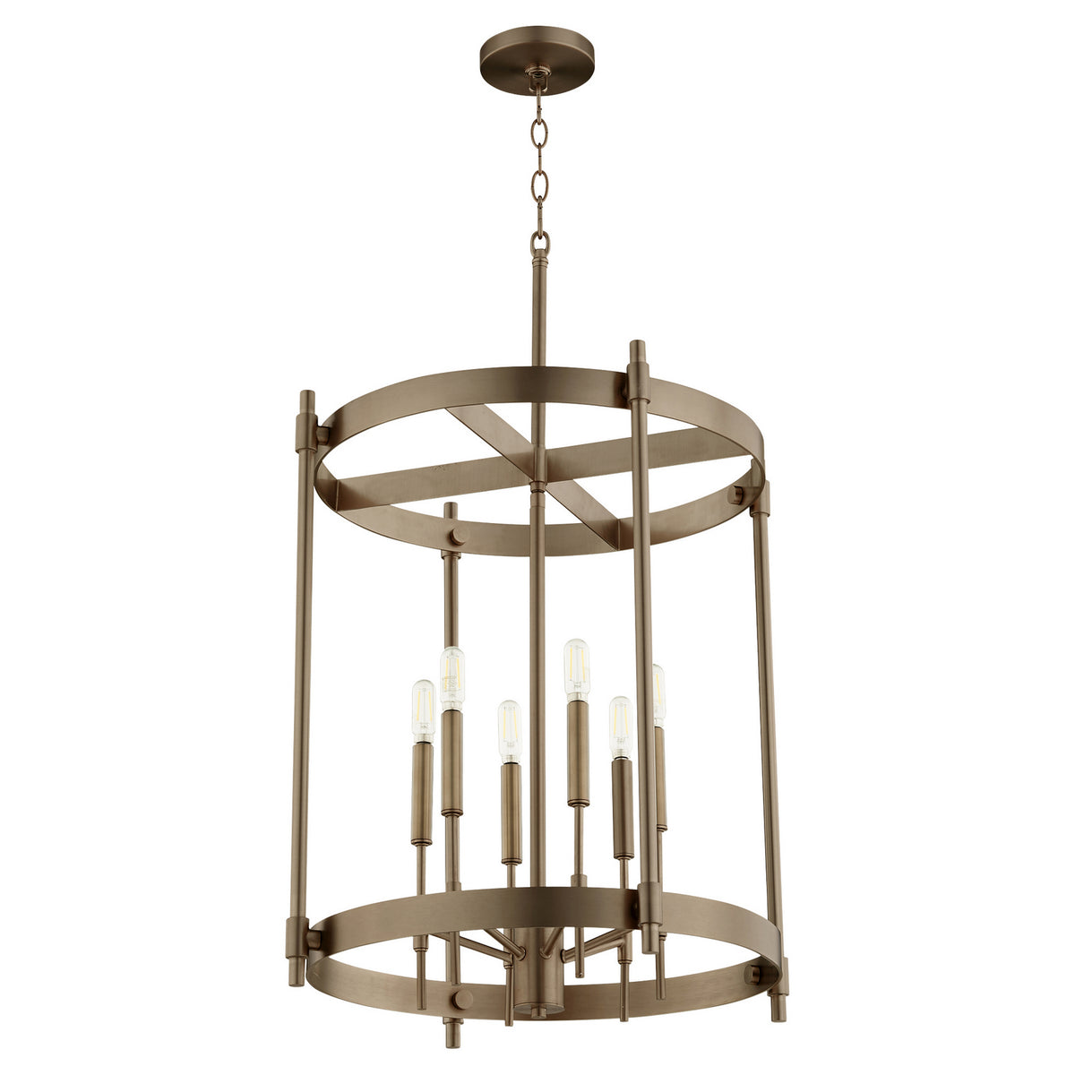 Quorum - 863-6-81 - Six Light Entry - Hamilton - Dark Brass
