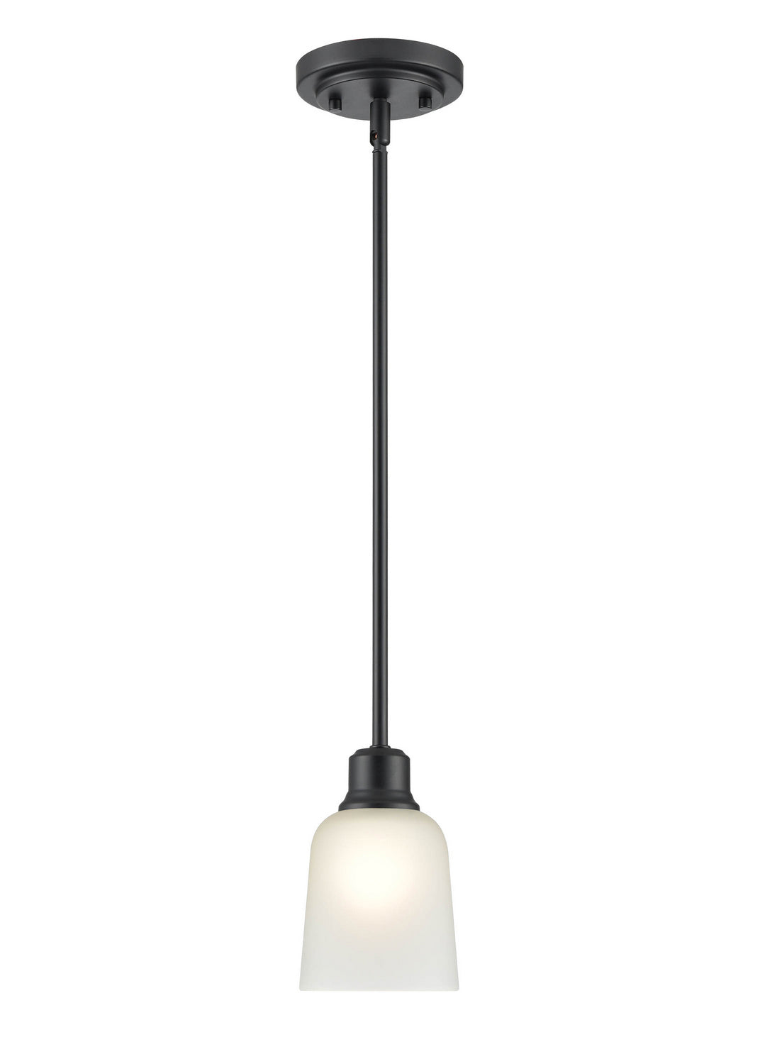 Millennium - 2821-MB - One Light Mini Pendant - Amberle - Matte Black