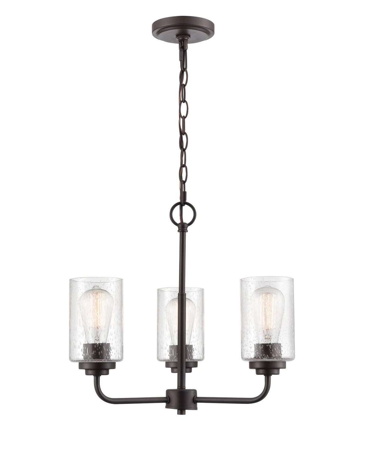 Millennium - 9603-RBZ - Three Light Chandelier - Moven - Rubbed Bronze
