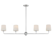 Maxim - 12097SWSN - Four Light Linear Chandelier - Bristol - Satin Nickel