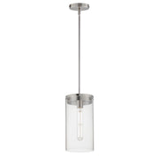 Maxim - 12408CLSN - One Light Pendant - Pinn - Satin Nickel