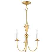 Maxim - 2883GL - Three Light Chandelier - Paloma - Gold Leaf