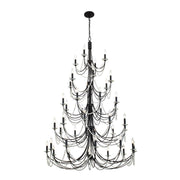 Varaluz - 350C40CB - 40 Light Chandelier - Brentwood - Carbon