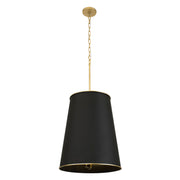 Varaluz - 364F09MBFG - Nine Light Foyer Pendant - Coco - Matte Black/French Gold