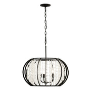 Varaluz - 367P03CB - Three Light Pendant - Caesar - Carbon