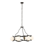 Varaluz - 374C06CBFG - Six Light Chandelier - Black Betty - Carbon/French Gold