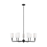 Visual Comfort Studio - 3109309-112 - Nine Light Chandelier - Foxdale - Midnight Black