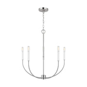 Visual Comfort Studio - 3167105-962 - Five Light Chandelier - Greenwich - Brushed Nickel