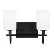 Visual Comfort Studio - 4457102-112 - Two Light Bath Vanity - Oak Moore - Midnight Black