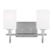 Visual Comfort Studio - 4457102EN3-962 - LED Bath Wall Sconce - Oak Moore - Brushed Nickel