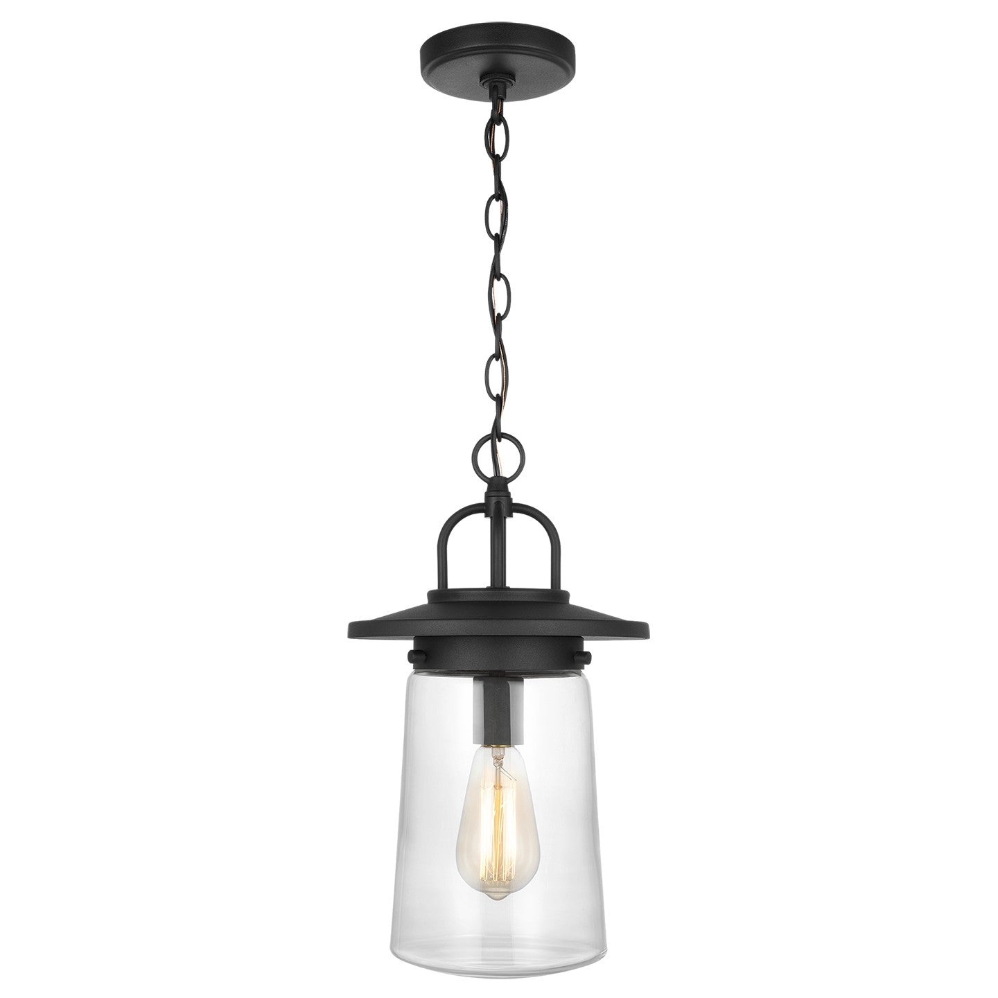 Generation Lighting - 6208901-12 - One Light Outdoor Pendant - Tybee - Black