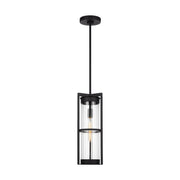 Visual Comfort Studio - 6226701-12 - One Light Outdoor Pendant - Alcona - Black