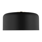 Visual Comfort Studio - 7705401-112 - One Light Flush Mount - Malone - Midnight Black