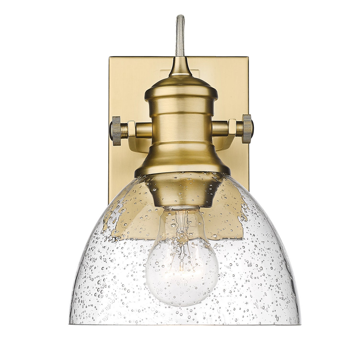 Golden - 3118-BA1 BCB-SD - One Light Bath Vanity - Hines - Brushed Champagne Brass