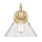 Golden - 3306-1W BCB-CLR - One Light Wall Sconce - Orwell - Brushed Champagne Brass