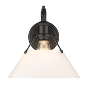 Golden - 3306-1W BLK-OP - One Light Wall Sconce - Orwell - Matte Black