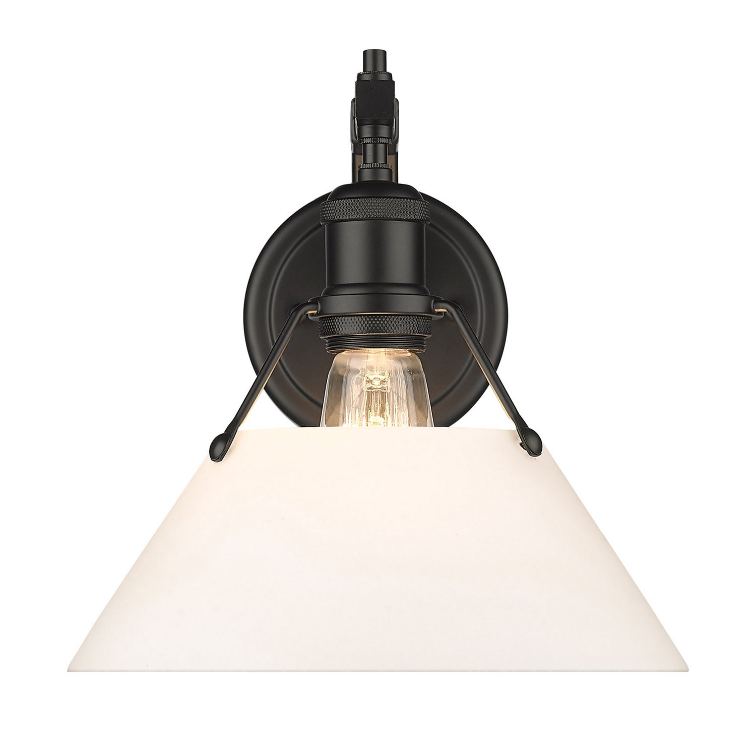 Golden - 3306-1W BLK-OP - One Light Wall Sconce - Orwell - Matte Black