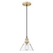 Golden - 3306-S BCB-CLR - One Light Mini Pendant - Orwell - Brushed Champagne Brass