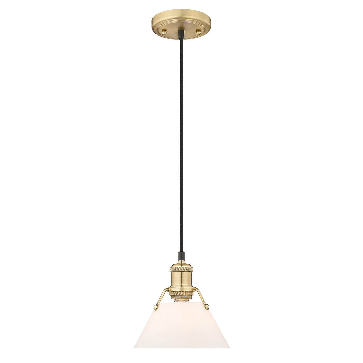 Golden - 3306-S BCB-OP - One Light Mini Pendant - Orwell - Brushed Champagne Brass