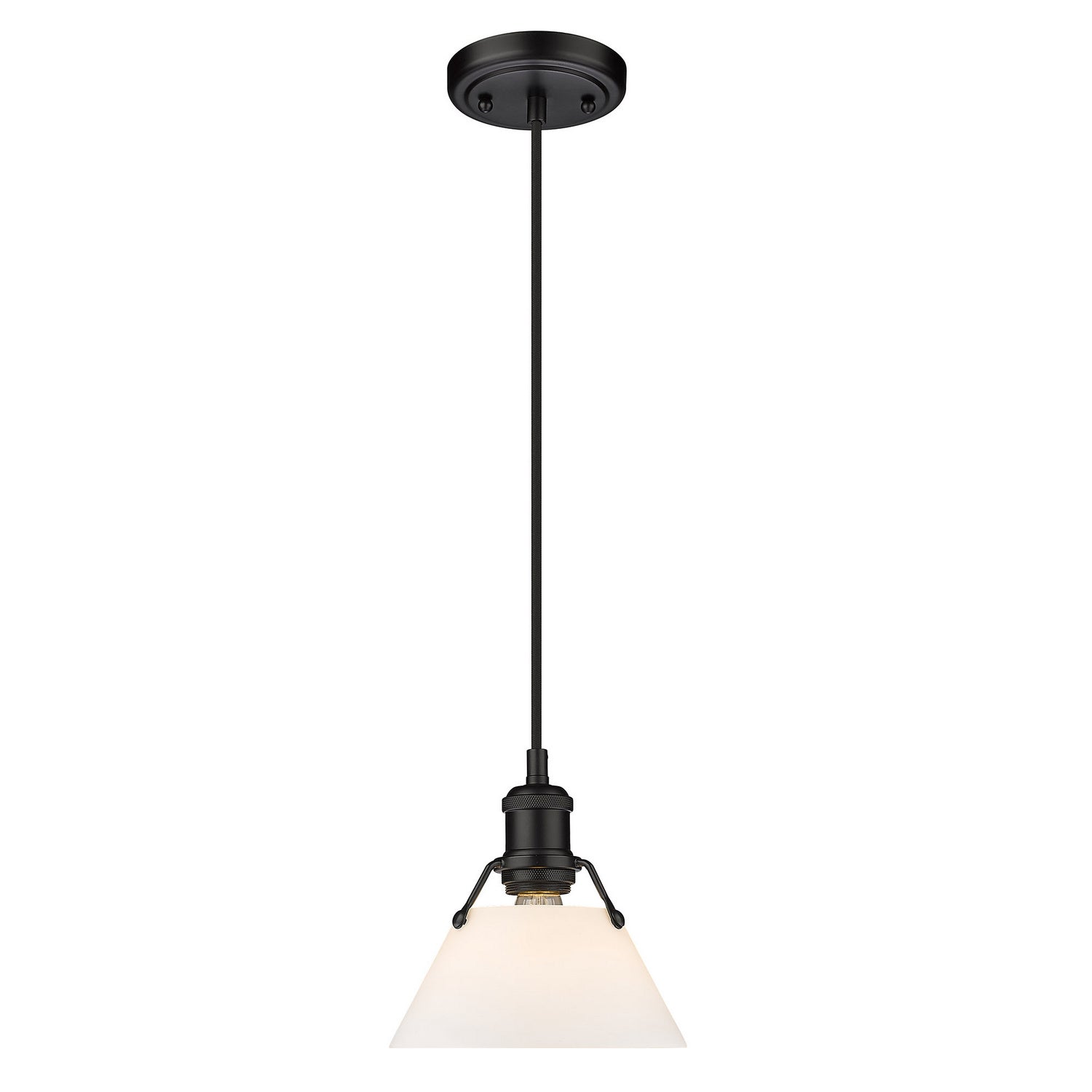 Golden - 3306-S BLK-OP - One Light Mini Pendant - Orwell - Matte Black