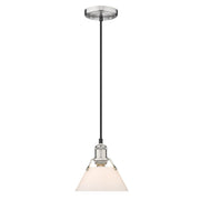 Golden - 3306-S PW-OP - One Light Mini Pendant - Orwell - Pewter
