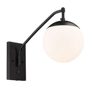 Golden - 3699-A1W BLK-OP - One Light Wall Sconce - Glenn - Matte Black