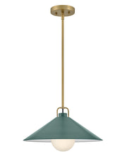 Lark - 84437LCB-SG - LED Pendant - Milo - Lacquered Brass