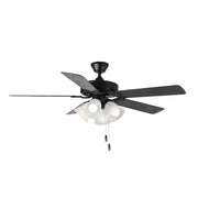 Maxim - 89907FTBKWP - 52" Ceiling Fan - Basic-Max - Black / Walnut / Pecan