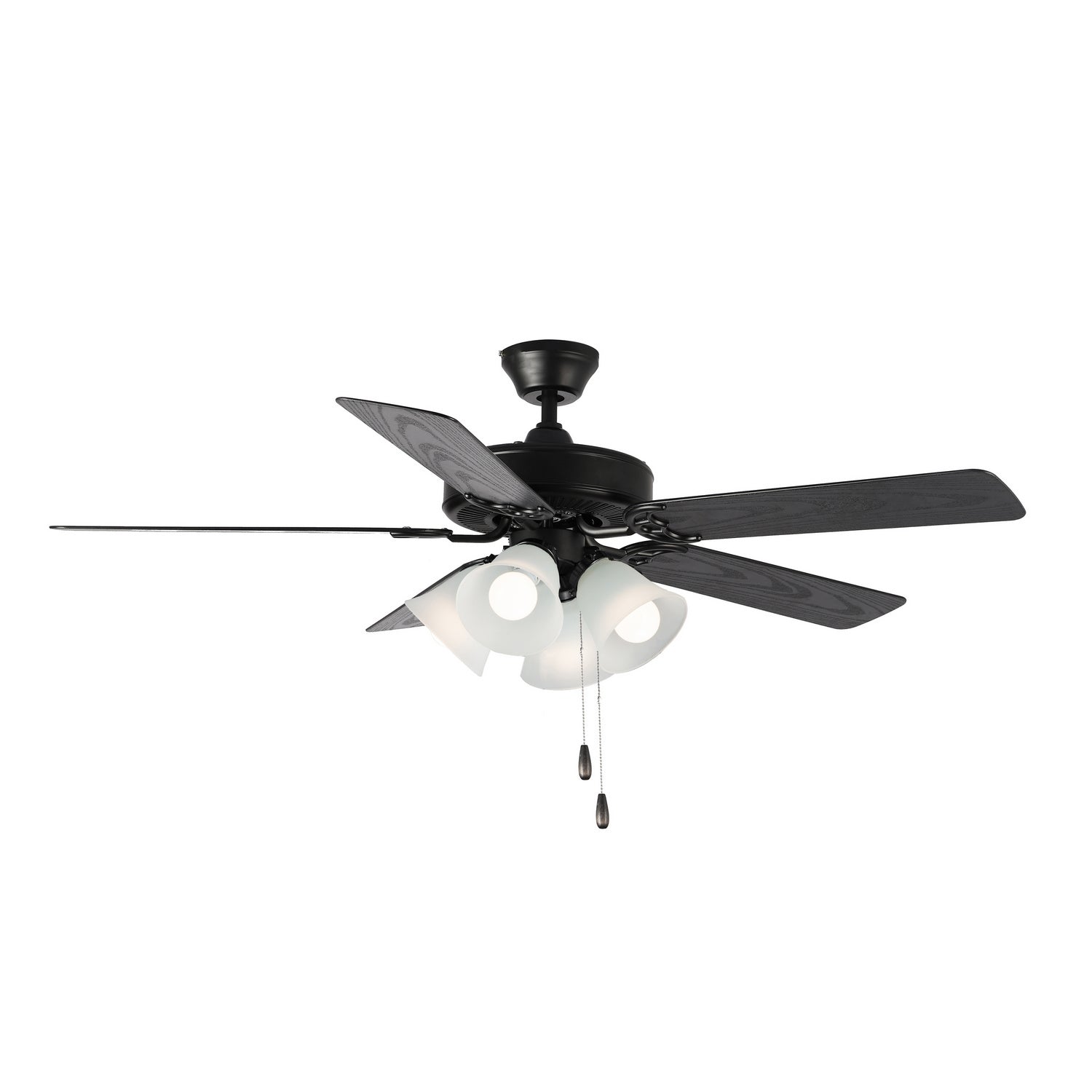 Maxim - 89907FTBKWP - 52" Ceiling Fan - Basic-Max - Black / Walnut / Pecan