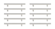 Elegant Lighting - PL400-5-NK-10PK - Bar Pull Multipack (set of 10) - Quinn - Brushed Nickel