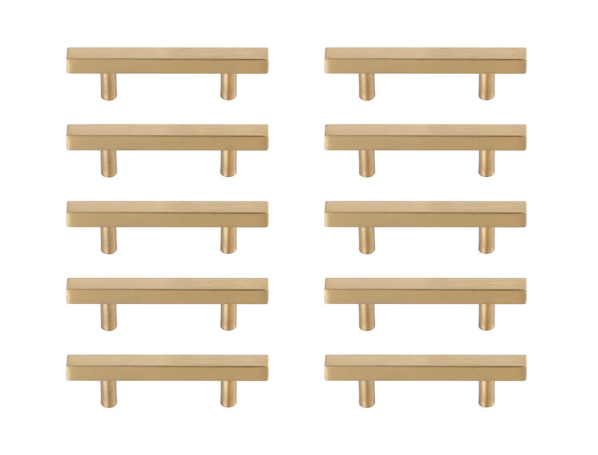 Elegant Lighting - PL402-3-BR-10PK - Bar Pull Multipack (set of 10) - Dior - Brass