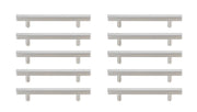 Elegant Lighting - PL402-5-NK-10PK - Bar Pull Multipack (set of 10) - Dior - Brushed Nickel