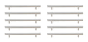 Elegant Lighting - PL402-7-NK-10PK - Bar Pull Multipack (set of 10) - Dior - Brushed Nickel