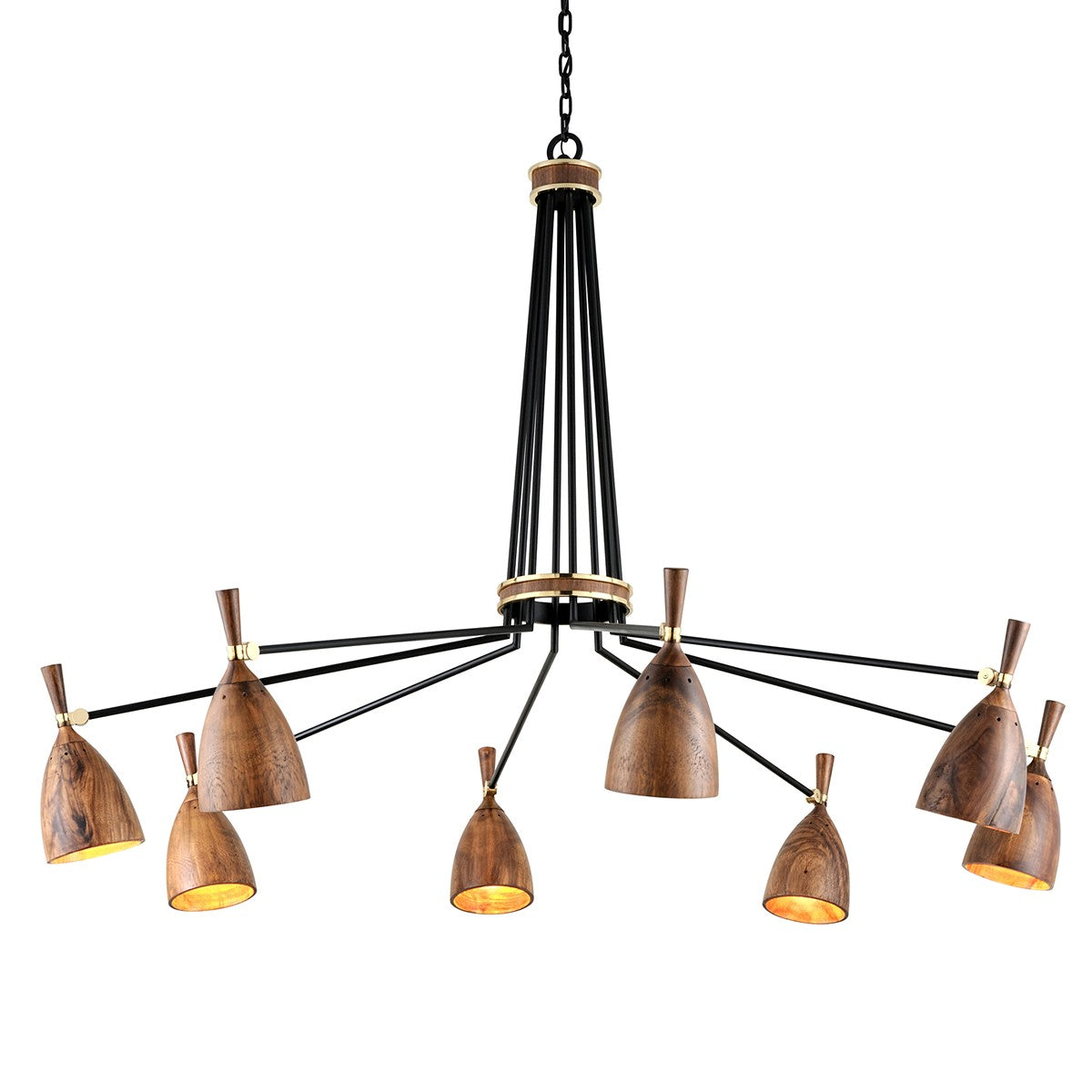 Corbett Lighting - 280-08-SBK - Eight Light Chandelier - Utopia - Soft Black
