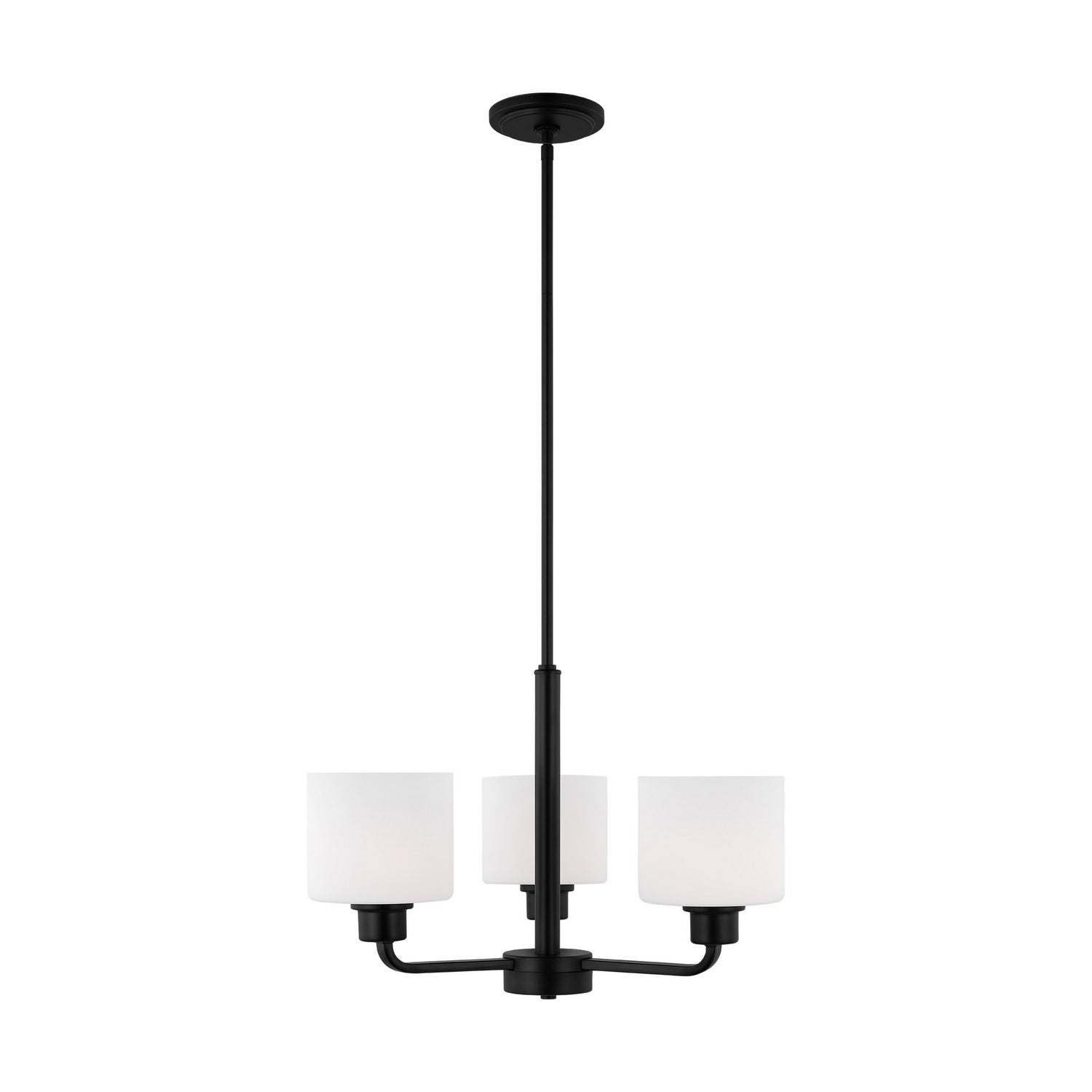 Generation Lighting - 3128803EN3-112 - Three Light Chandelier - Canfield - Midnight Black