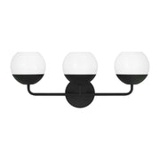 Visual Comfort Studio - 4468103-112 - Three Light Bath Vanity - Alvin - Midnight Black