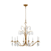 Visual Comfort Studio - CC1598ADB - Eight Light Chandelier - Shannon - Antique Gild