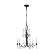 Visual Comfort Studio - CC1616AI - Six Light Chandelier - Shannon - Aged Iron