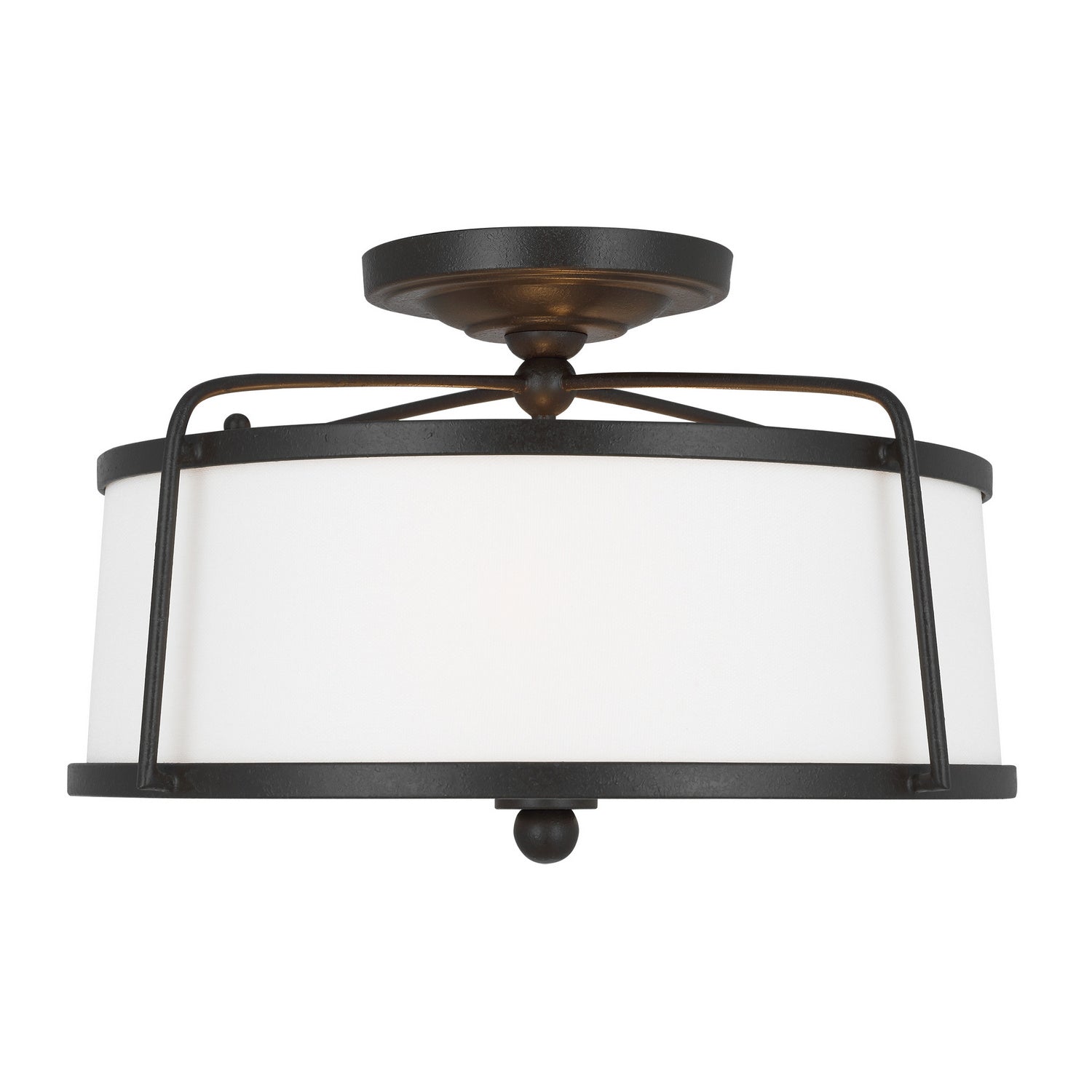 Visual Comfort Studio - CF1102SMS - Two Light Semi-Flush Mount - Stonington - Smith Steel
