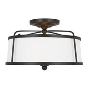 Visual Comfort Studio - CF1102SMS - Two Light Semi-Flush Mount - Stonington - Smith Steel