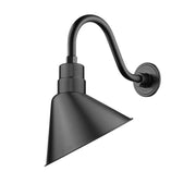 Millennium - UA12-SBL - One Light Angle Shade - R Series - Satin Black