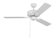 Generation Lighting - 3LD48RZW - 48" Ceiling Fan - Linden - Matte White