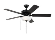 Generation Lighting - 5LDO52MBKD - 52" Ceiling Fan - Linden - Midnight Black