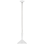 Visual Comfort Signature - ARN 5540WHT/PN - LED Pendant - Rosetta - Matte White and Polished Nickel