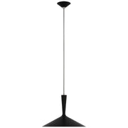 Visual Comfort Signature - ARN 5541BLK/PN - LED Pendant - Rosetta - Matte Black and Polished Nickel