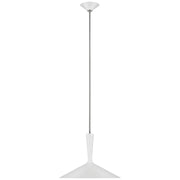 Visual Comfort Signature - ARN 5541WHT/PN - LED Pendant - Rosetta - Matte White and Polished Nickel