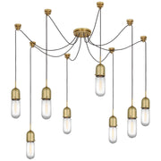 Visual Comfort Signature - TOB 5645HAB-CG-8 - LED Pendant - Junio - Hand-Rubbed Antique Brass
