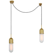 Visual Comfort Signature - TOB 5645HAB-FG-2 - LED Pendant - Junio - Hand-Rubbed Antique Brass
