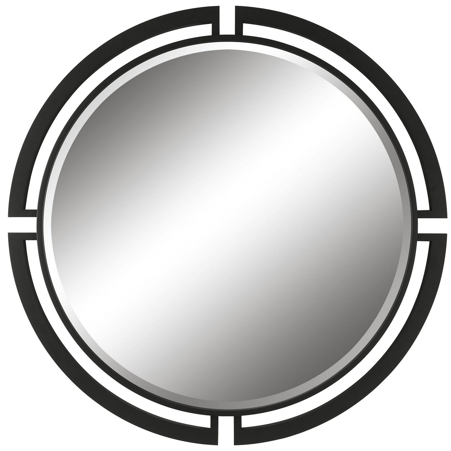 Uttermost - 09878 - Mirror - Quadrant - Satin Black